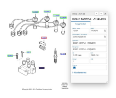 Bobin Ateşleme Focus Fiesta Mondeo Fusion C Max Escort Bm 98>04 ( DLPCE2004412B1 - 988F12029BA - 988F12029AD )