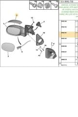 Sağ Ayna Kapak 206 (DAK005-BPE309243-815241)