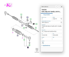Rot Başı Sağ Fiesta 96>00 ( AYD00138 - 96FX3289AA )