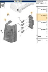Sağ Stop Çift Kapı DW8 Partner berlingo 05>07 (511122-6350CX)