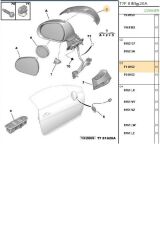 Sol Ayna Kapak 308 (SPJV0493-8152F1)