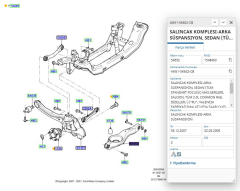 Arka Süspansiyon Salıncak Focus Cmax ( HMP4M515K652AD - 4M515K652AD )