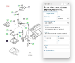 Motor Takozu Hidrolik Fiesta 96>00 ( FSE11959056 - XS616038FA )