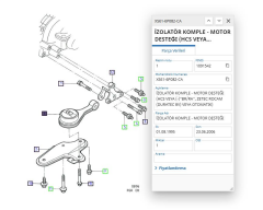 Şanzıman Takozu Alt Fiesta 96>01 ( MKS715 - XS616P082CA )