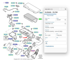Hava Fıltresı Fıesta 1.4Tdcı 02 ( ( FSE11216007 -2S6Q9601A1A -TAMT9601FDF )