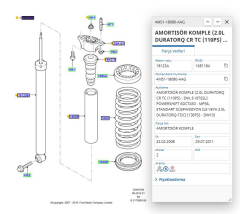 Arka Amortisör Focus C.Max Tdcı Benzinli 04 ( SCH 313291 - 3M51 18080 CAL - 4M51 18080 AAG )
