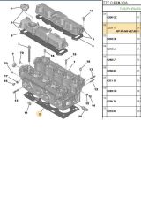 Silindir Kapak Contası 206 307 C4 YU5JP (9804548280-02091E-42200006)