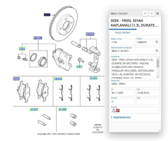 Fren Dısk On Havalı (258Mm) Fıesta  ( BSC0986479R64 - 98AX1125B1F - TAMT1125FCS )