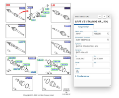 Ön Aks Komple Sol Focus C.Max 1.6 Tdcı 04 ( VKA FD-8003 - 3M51 3B437 DAG )