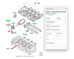 Eksantrik Zincir Ve Gergi Focus Cmax 08 (SPSEZ127 - 3M5Q6268AA - 7M5Q6L266AA )