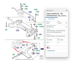 On Alt Salıncak Sol Fıesta Fusıon Bm 02  ( AYD04631 - 2S613051DA )