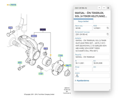 On Aks Tasıyıcı (Akson) Sol Fıesta Bm 02  ( FSE11705016 - 2S613K186AE )