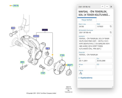 On Aks Tasıyıcı (Akson) Sag Fıesta Bm 02  ( FSE11705015 - 2S613K185AE )