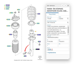 On Amortısor Sag Fıesta Tdcı Benzınlı 02 ( SCH311694 - 2S6118145AD )