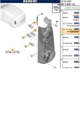 Sağ Stop Lambası Tepee Berlingo (MARS511145-9677205480)