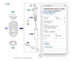 Amortısor Arka (Takozsuz) Fıesta Fusıon 02 ( SCH311897-2S6118008AE )