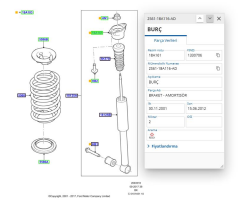 Arka Amortısor Ust Tablası Fıesta Fusıon Bm 02 ( ONKCM29102 - 2S6118A116AD )