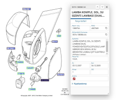 Ayna Sinyali Sağ Mondeo 07>Focus 08 ( FSE11437008 -8M5113B384AA )