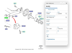 Travers Takozu Arka Fıesta Bm 02 ( AYD09544 - 2S615K653AG )