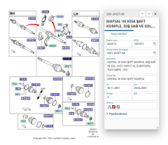 Aks Kafası Dıs 22 Dıs Fıesta 1.4 Dızel 02 ( VKAFD1039 - 2S613A327AB )