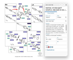 Aks Kafası Dıs Sag/Sol 20 Dıs Fıesta 1.4 Benz 02V  ( VKAFD1037 - 2S613A327BF )