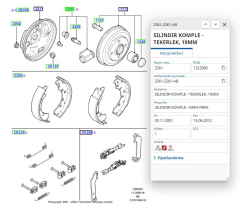 Arka Fren Sılındırı Fıestafusıon 1.4 Tdcı 02  ( BSC0986475926 - 2S612261AB )