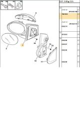 Sol Ayna 107 (8153.YW-M012-2299)