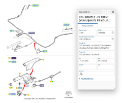El Fren Kolu Fıesta 02  ( FSE11501001 - 2S612780AY )