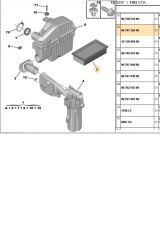 Hava Filtresi  208 308 301 1.2 (SA2556-BRS14413-9674725580)