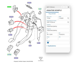 Debrıyaj Pedal Musur Fıesta  ( 2S6T7C534AA )
