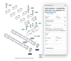 Eksantrik Keçe Ön Focus 12 Cmax Bmax Fiesta Kuga Mondeo Ecoboost 115Ps Zetec-S  ( SKT046215V - 4M5G6K292CB)
