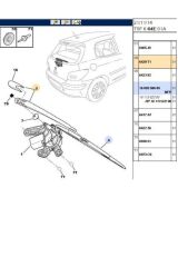 Arka Silecek Ve Kolu 307 (FSE22433003-6429T1)