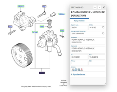 Dıreksıyon Pompası Fıesta 1.4 Tdcı 02  ( HTT3301128 - 2S6C3A696DD )