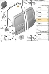 Bagaj Kapak Fitili Partner Tepee Berlingo B9 (8707H7)