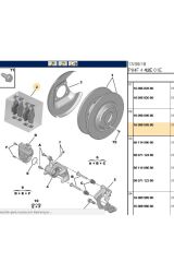 Arka Fren Balata 308 3008 508 5008 C4 (1619791280-LP2509-1609000980)