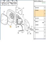 Sol Ayna Mekanik Partner Berlingo (2661607906-E0971-8153.JK)