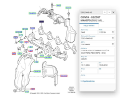 Eksoz Manıfold Conta Celık Fıesta 1.4 Tdcı  ( RYL437020 - 2S6Q9448AB )