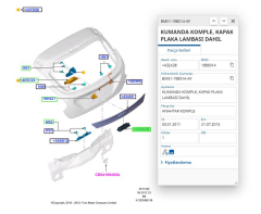 Bagaj Kapak Kilit Butonu Focus 12  ( HMPBM5119B514AF - BM5119B514AF )