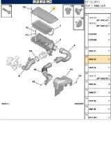 Hava Filtre Üst Kutusu 107 206 206+ 207 307 Bipper Citroen C1 C2 C3 Nemo Xsara (1420.K4)