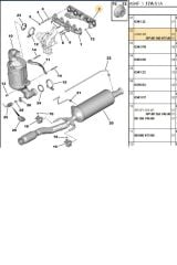 Egzoz Conta EURO5 DW6 1.6 HD 301 208 308 (9810697380)