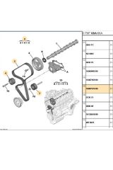 Triger Seti 5008 EURO5 DV6C Fıesta 1.6 SOHC 301 Partner(1608747480)