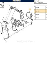 Isı Kalkanı Turbo Arkası 206 307 Bipper C3-1.4 HDI DW4 (1723R0-BPE260112)