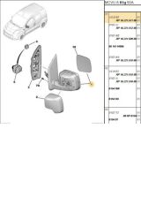 Sol Ayna Mekanik Bipper (8153.VG-E1209-M0011046)