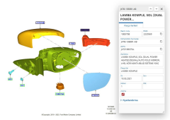 Sol Ayna Sinyali Focus 18 ( JX7B13B381AB -FSE11437033 )