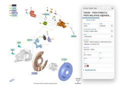 Disk Balata Arka Kuga Mondeo Focus Smax Galaxy 13  ( KAB2223115905 - KTJ1GC2M007AA - DG9C2M007HA - KTLX612M007AEB  )