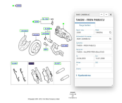 Ön Balata Focus Kuga 04( KAB2372318205 - MEAV6J2K021AA - ME3M5J2K021AA - GN152K021AD - 8V412K021AA)