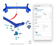 Arka Travers Burcu Fiesta 09 ( AYD14144 - 8V515K653BA )