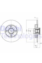 Arka Disk Rulmanlı C4 3008 5008  (BG9053RSC-424946)