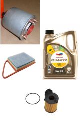 C4 1.6 HDİ Euro5 2012/2014 Filtre Bakım Seti