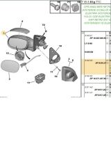 Sağ Elektrikli Isıtmalı Ayna 206 (E0902-8149KL-8154JF)